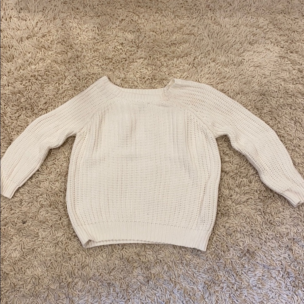 Forever 21 White Knit Sweater - barely worn